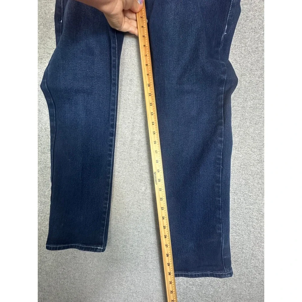 True Religion Geno Relaxed Slim Jeans Mens 33x30 Blue Flap Pocket Stretch Denim